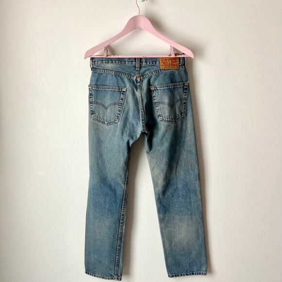 Men's Blue Straight Jeans - Picture 2 of 6